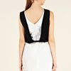Oasis Drape Back Colour Block Dress in Black - Lyst