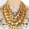 Oscar De La Renta 24karat Goldplated Multistrand Necklace in White (gold) - Lyst