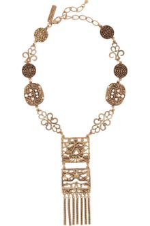 Oscar de la Renta 24karat Goldplated Necklace - Lyst