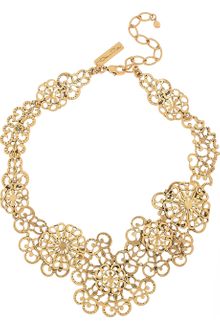 Oscar de la Renta 24karat Goldplated Necklace - Lyst