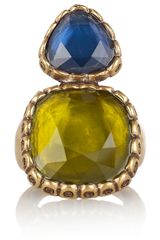Oscar de la Renta 24karat Goldplated Resin Ring