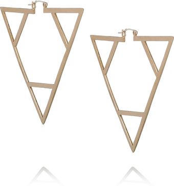 Pamela Love Bronze Triangle Earrings - Lyst