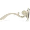 Prada Roundframe Acetate Sunglasses in White (ivory) - Lyst