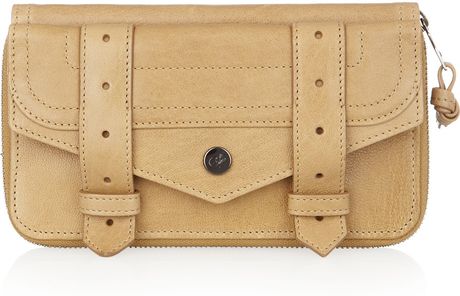 Proenza Schouler Ps1 Large Leather Wallet in Beige (bronze) - Lyst