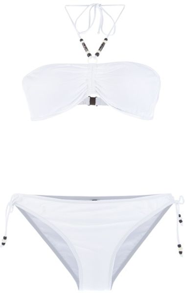 Ralph Lauren Blue Label Bikini in White - Lyst
