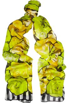 Roberto Cavalli Printed Silk Scarf - Lyst