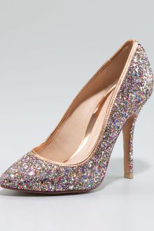 Schutz Delila Glitter Pump Pink - Lyst