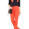 Sonia By Sonia Rykiel Polkadot Cotton Voile Scarf in Orange - Lyst