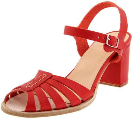 Swedish Hasbeens Swedish Hasbeens Womens High Heeled Leather Sandal ...