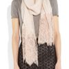 Valentino Lacetrimmed Modal and Cashmereblend Scarf in Beige (powder) - Lyst