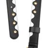 Versace Grommetstudded Wavy Leather Belt in Black - Lyst