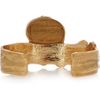 Yves Saint Laurent Arty Goldplated Glass Cuff in Gold - Lyst