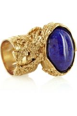 Yves Saint Laurent Arty Goldplated Glass Ring