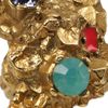 Yves Saint Laurent Arty Too Goldplated Swarovski Crystal Ring in Gold - Lyst
