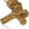 Yves Saint Laurent Arty Too Goldplated Swarovski Crystal Ring in Gold - Lyst