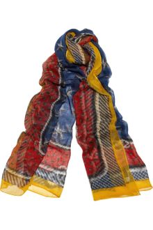 Yves Saint Laurent Printed Cashmerevoile Scarf - Lyst