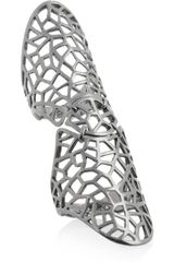 Zadig & Voltaire By Gaia Repossi Rhodiumplated Ring