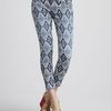7 For All Mankind The Cropped Skinny Diamond Print in Blue (denim) - Lyst