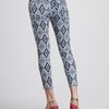 7 For All Mankind The Cropped Skinny Diamond Print in Blue (denim) - Lyst