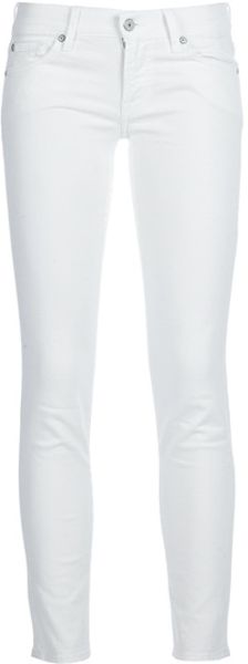 7 For All Mankind Gwenevere Jean in White - Lyst