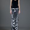 Balmain Flare Trouser in Silver - Lyst