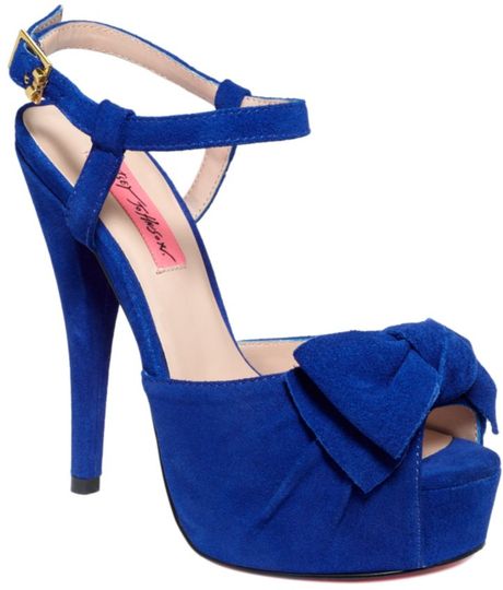 cobalt blue suede heels