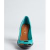 Celine Lagoon Patent Leather Cutout Pumps in Blue (lagoon) - Lyst