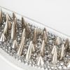 Christian Louboutin Artemis Spiked Watersnake Shoulder Bag in Gray - Lyst