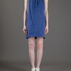 Dkny Embroidered Sleeveless Dress in Blue - Lyst