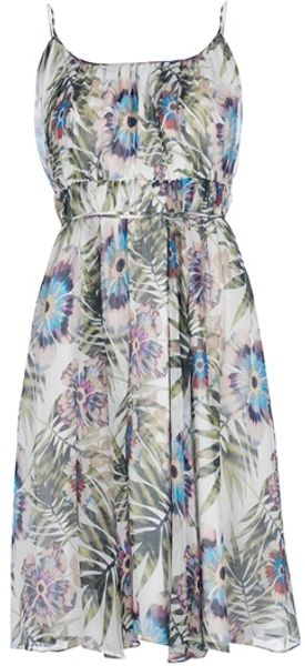John Galliano Floral Print Dress - Lyst