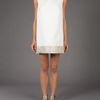 Giambattista Valli Sleeveless Shift Dress in White - Lyst