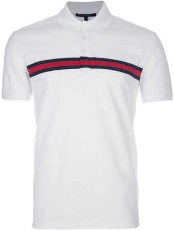  Striped Detail Polo Shirt 