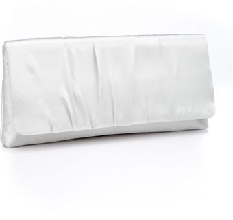  Shirred Satin Clutch 