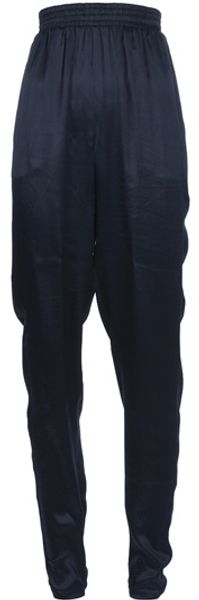 Lanvin Tapered Trouser in Blue - Lyst