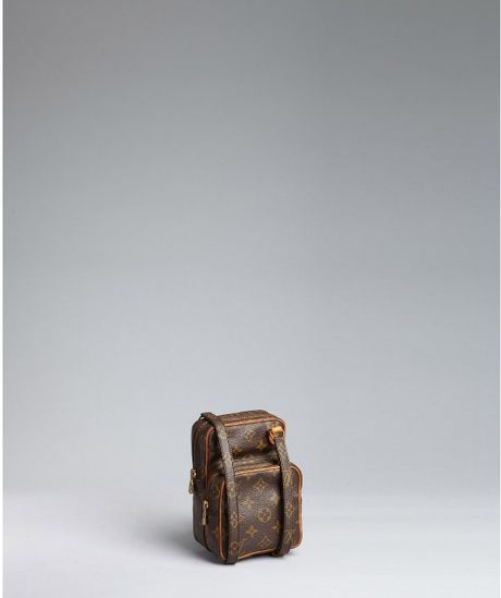 Louis Vuitton Monogram Print Coated Canvas Amazone Mini Messenger Bag in Brown | Lyst