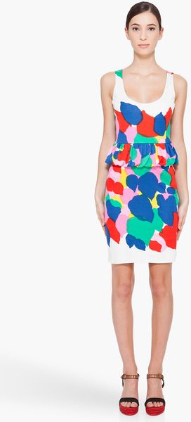  Multicolor Silk Blend Knit Dress 