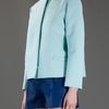 Marni Collarless Jacket in Blue (mint) - Lyst