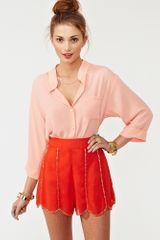 Nasty Gal Rolled Up Blouse