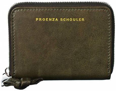 Proenza Schouler Zip Card Wallet in Khaki (military) - Lyst