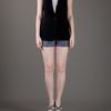 Rag & Bone Sheer Sleeveless Blazer in Black - Lyst