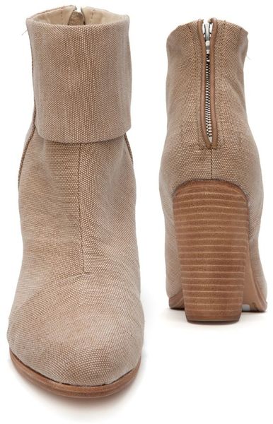 canvas booties