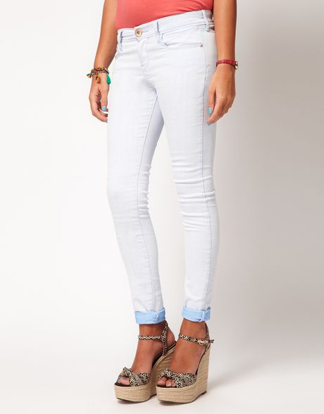 River Island River Island Super Skinny Jeans in Blue - Lyst