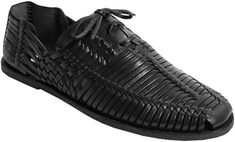 mens black huarache sandals