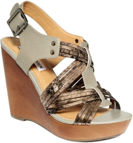 wedge madden sandals steve multi grey