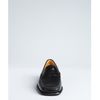 Tod's Black Leather Square Toe Penny Loafers in Black - Lyst