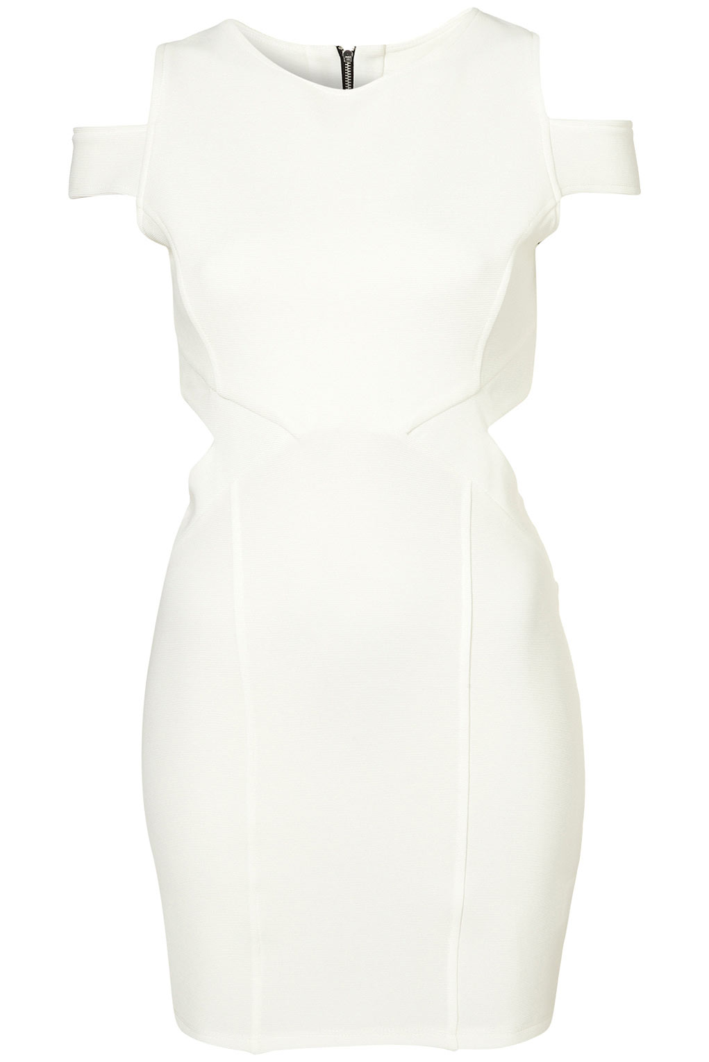 Cut Out Bodycon Dress in White Lyst Cut Out Bodycon Dress in White Lyst
