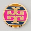 Tory Burch Striped Logo Stud Earring in Purple (magenta) - Lyst