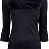 Versace Jersey Top in Black - Lyst