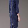 Victoria Beckham Vneck Dress in Blue (navy) - Lyst