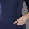 Victoria Beckham Vneck Dress in Blue (navy) - Lyst